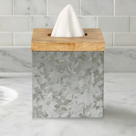 Nu Steel Confetti Collection Tissue Box Cover CFT9H